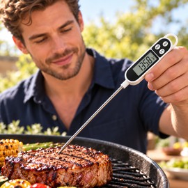 Food Thermometer TP300 Digital Kitchen Water Oil Thermometer for Meat Cooking Food Probe BBQ Electronic Oven Kitchen Tools