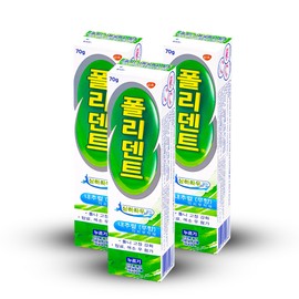 Polident Denture Attachment Natural Unscented 70g x 3 / 폴리덴트  의치부착재 내추럴무향 70g x 3개