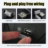 Ziciner 4 PCS USB LED Car Interior Atmosphere Lamp, Portable