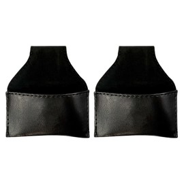 Flylin 2Pcs Billiard Chalk Bag, Portable Snooker Billiards Chalk Holder Pouch, PU Leather Chalk Pouch for Billiard Bag Accessory Eight Ball Nine Ball Snooker (Black)