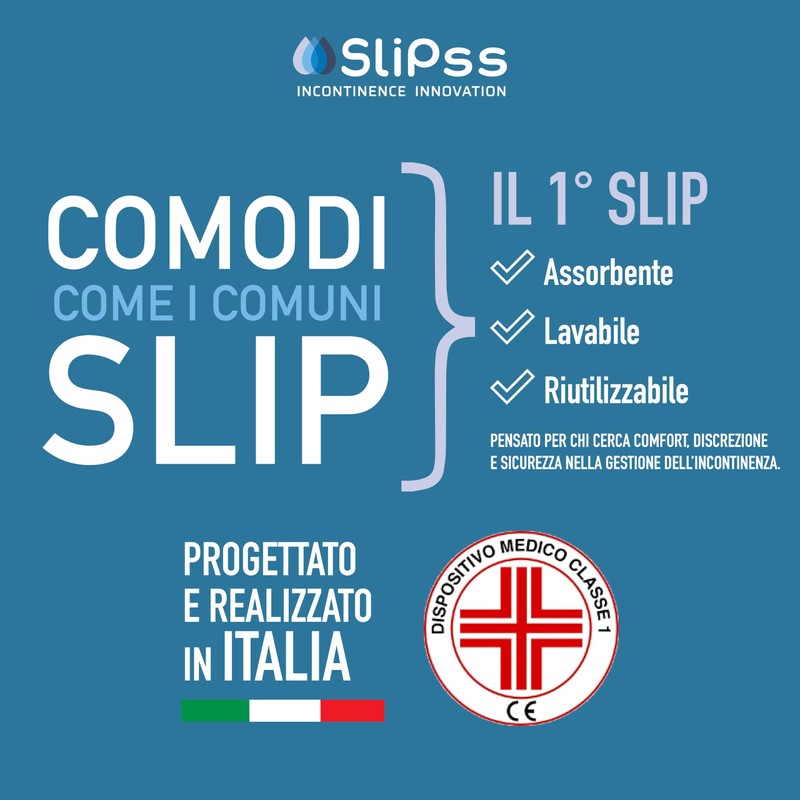 SliPss Medium - Incontinence nappies for men, discreet, washable and