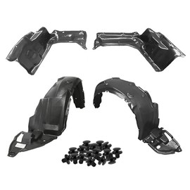 Parts N Go Fender Liner & Lower Engine Under Cover Set w/Clips For 2009-2010 Corolla Front Driver & Passenger Side Left Right TO1228150 TO1228151 TO1248149 TO1249149 5144202330 5144102260 5387602260