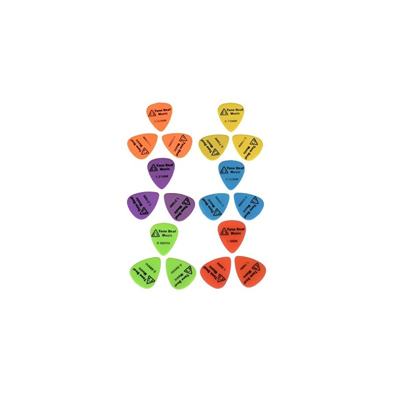 Tone Deaf Music Soft Nylon Guitar Plectrums (pack of 18