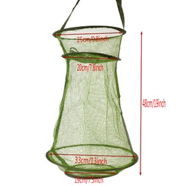 Foldable Fish Cage/Fishing Net/Fish Basket/Fish Bag Shrimp Basket for Bait Crabs Fish Crab Fish Shrimp, Foldable Fish Net Trap