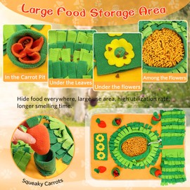 YAOGEG Snuffle Mat for Dogs, Interactive Slow Feeding Snuffle Mat, Enrichment Food Puzzles Toys for Pet Mental Stimulation Snuffle Toys for Dog