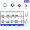 Pack of 30 Flange Nuts M5 Nut DIN 6926 Hexagonal