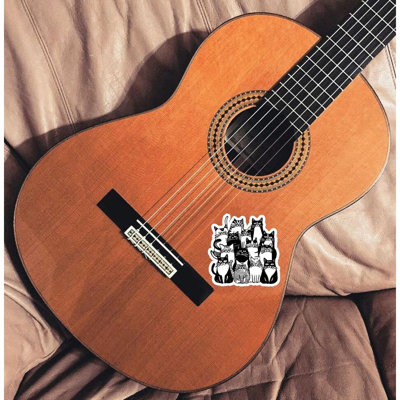 Tuxedo Cat Sticker Pack of 2 – 5-Inch Black and