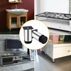 weideer 4-Pack 4Inch Stainless Steel Furniture Legs Cabinet Adjustable Round