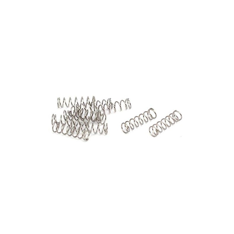 TA-VIGOR 10Pcs Extended Compressed Spring, 3mm OD,0.3mm Wire Size,10mm Length