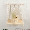 Macrame Shelf Macrame Wall Hanging Shelves Tassel Woven Macrame Wall