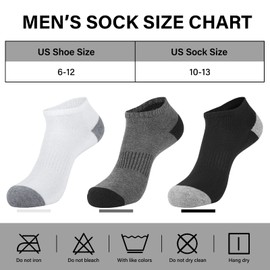 eallco 8 Pairs Mens Ankle Socks Low Cut Socks for Men Short Socks Size 10-13 Black