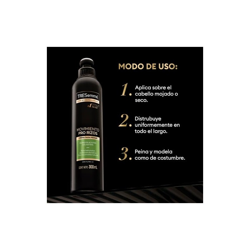 Crema Peinar Tresemme Movimiento PRO Rizos 300ML