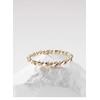LUKRAY Braided Stacking Ring | Silver and Gold Statement Ring