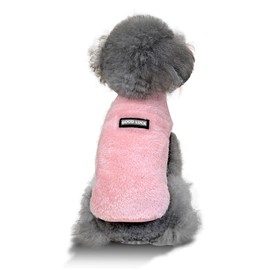 YAODHAOD Dog Jumper Winter Fleece Jumper for Small Dogs Cat Puppy Yorkie Chihuahua Dachshund，Warm Fall Winter Clothes (Pink, Large)