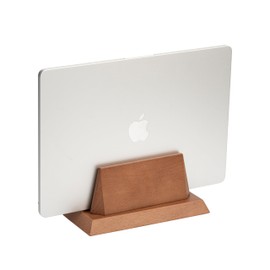 ZMARKRAFT ZMARKRAFT? Adjustable Vertical Laptop Stand Holder Compatible with All Laptops, Solid Wood MacBook Stand, Wooden iPad Holder, Manually Adjustable Without Any Tool