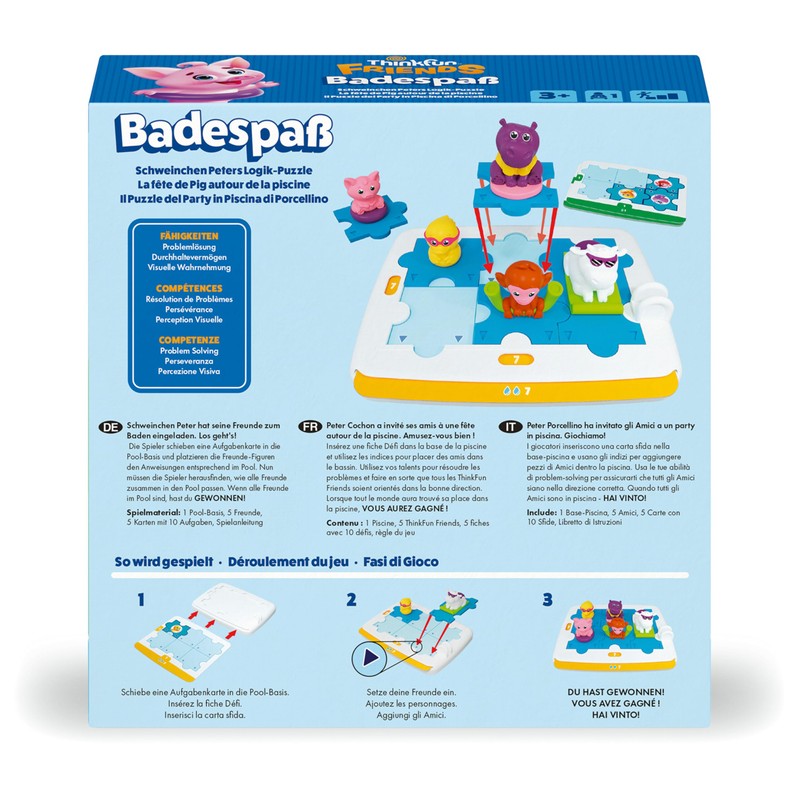 ThinkFun Friends: bathing fun logic game from 3 years