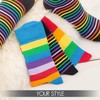 Footstar Women's Striped Socks (6 Pairs), Fun