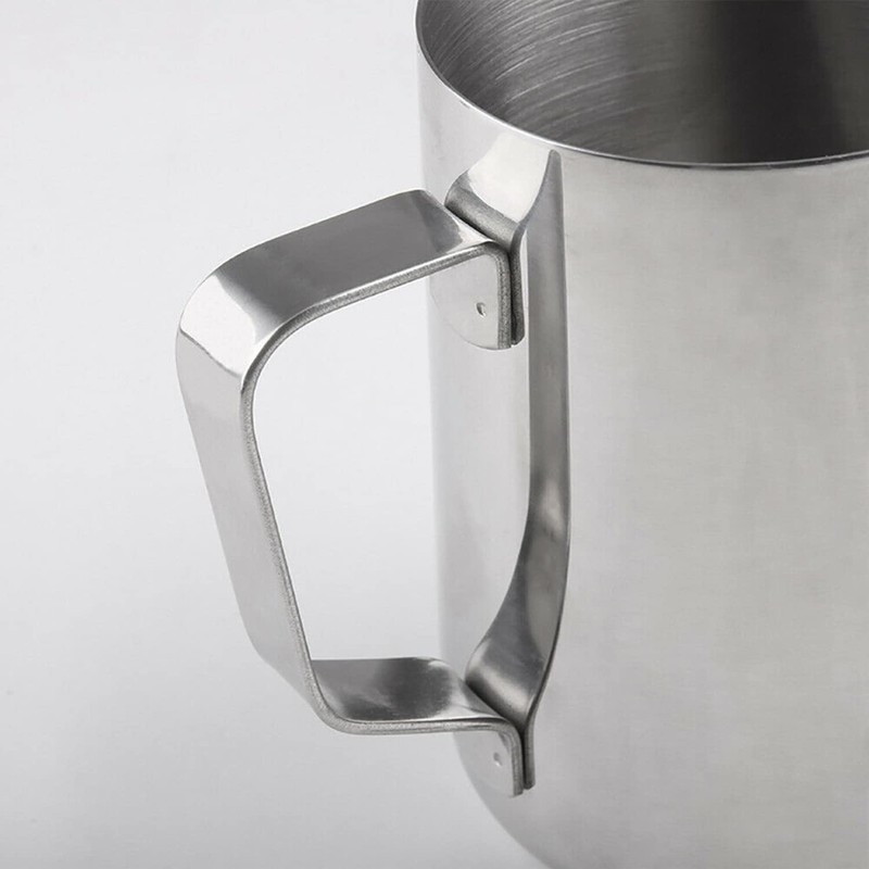 Milk Frothing Jug 600ml Thermometer Control Espresso Coffee Pitcher Measurements