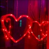 Valentine Lights, Red Heart Lights Indoor Outdoor, Valentines Day Window