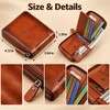 Men's Genuine Leather Zipper Wallet – Compact Short Wallet with