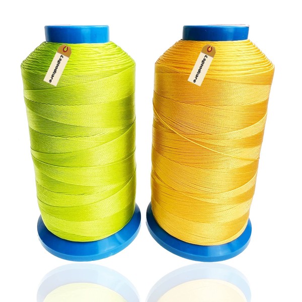 Lsgoodcare Bonded Nylon Sewing Thread 1500 Yard Size T70#69 for