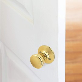 Design House 783183 Tulip Dummy Door Knob Polished Brass