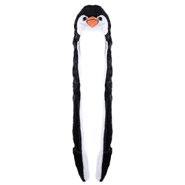 Super Z Outlet Penguin Plush Animal Winter Ski Hat Beanie Aviator Style Winter Black/White (Penguin Long)
