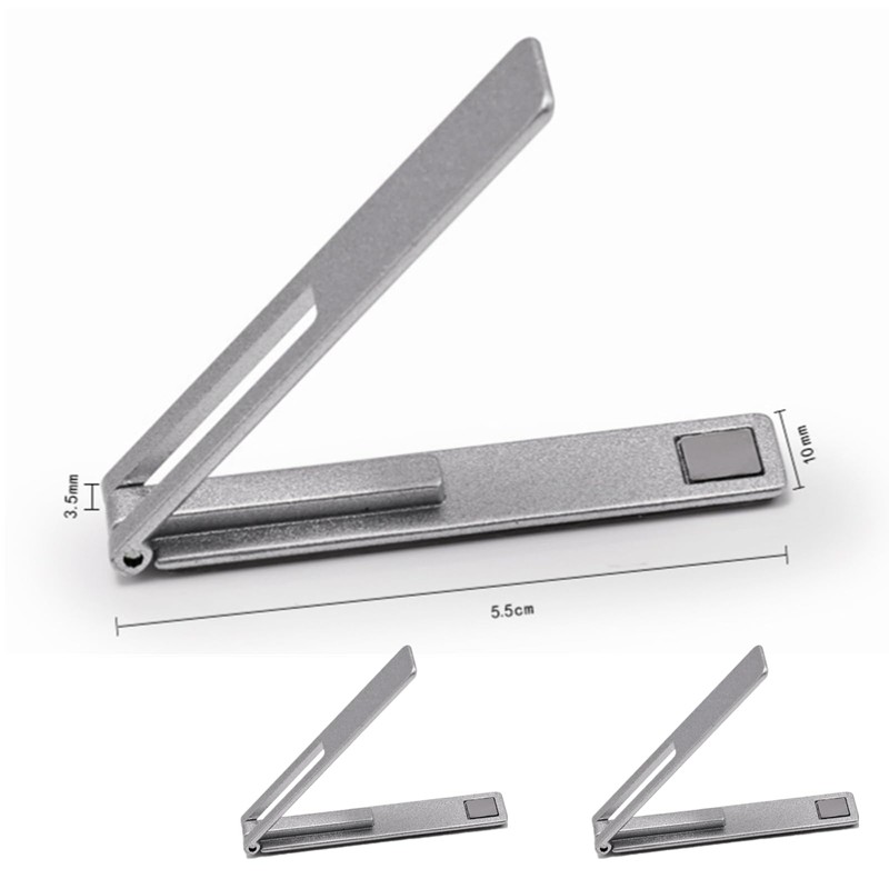 ThFmlva 2-Pack Ultra-Thin Alloy Phone Kickstand - Adjustable, Foldable &