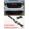 Auto Front Grill Matte Black AT4X OVERLAY Emblem 2023+ GMC