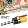 Top Bottom Bearing Flush Trim Router Bits T-shaped Woodworking Milling