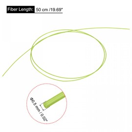 sourcing map Fiber Optic Rods PMMA 0.5mmx50cm for Sight Filament Fluorescence Green
