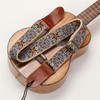 Embroidered Ukulele Strap Ethnic Style Adjustable Length Nylon Leather Comfortable