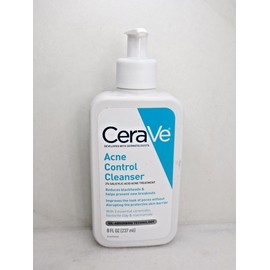 CERAVE ACNE CONTROL CLEANSER 2% SALICYLIC ACID ACNE TREATMENT 8 OZ LOT OF 3