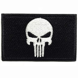 Colisal Velcro Patch Punisher Airsoft Patch Velcro for Backpacks Military Patches Sticker Badge Velcro Straps