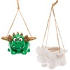 Baker Ross FX721 Dragon Ceramic Hanging Flower Pots - 2