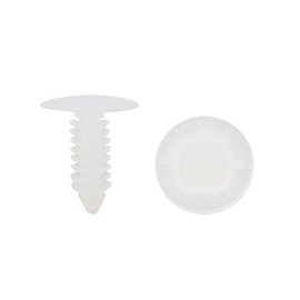 sourcingmap 50 Pcs Car Door Rivets Bumper Trim Panel Retainer Clip 7mm White