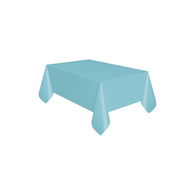 Unique 46864 Plastic Tablecloth-2.74 m x 1.37 m-Teal Colour