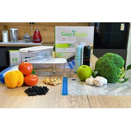 Saver & Sealer Vacuum Sealer Kit, BPA-Free, with Containers and Accessories