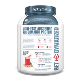 Dymatize ISO100 Whey Protein Powder Isolate, Fudge Brownie, 25g of Protein, 5 Pound, 5.5g BCAAs, Less Than 120 Cal., Gluten Free, 1g Fat, 1g Sugar, 2g Carb (70 Servings)