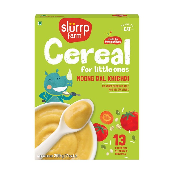 Slurrp Farm Moong Dal Khichdi Baby Cereal | Easy to