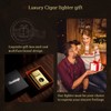 6-in-1 Cigar Torch Lighter, with Straight&V Cigar Cutter, 2 Cigar