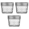 Ball Wide Mouth Quilted Crystal Jelly Jars with Lids and