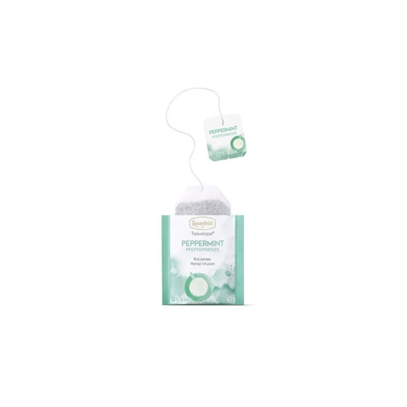 Ronnefeldt Teavelope Peppermint - Menta Teavelope caja con 25 piezas