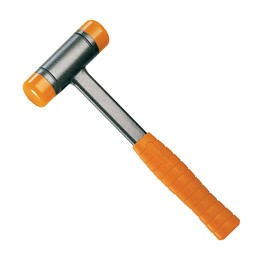 Beta 1392 Dead-blow Hammer, Interchangeable Plastic Face, Steel Shaft, 60mm Face