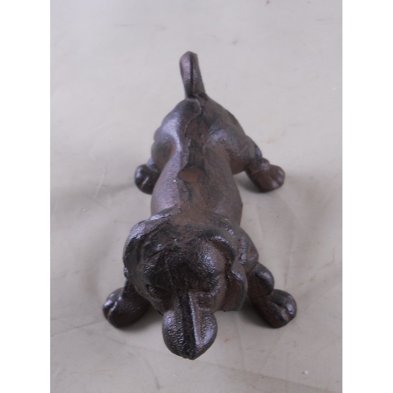 Cast Iron Dachshund Dog Doorstop