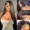 Fereowth 13x4 Lace Front Straight Wigs 40cm Wig for Women