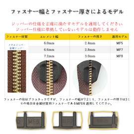 GODO MF7-4EA Metal Zipper Slider Repair Replacement Kits - #7 Single or Double Puller