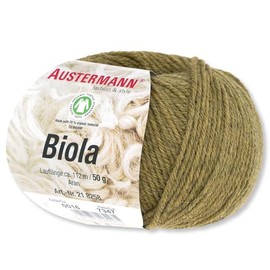 Frida's Wollhaus Austermann 50 g Biola Virgin Wool Alpaca Wool Knitting Crochet 20 Colours (16 | Mustard)