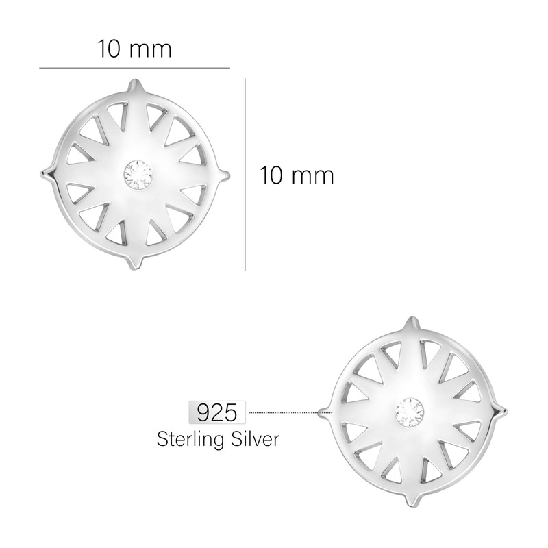 SOFIA MILANI - Women's Earrings 925 Silver with Zirconia Stones