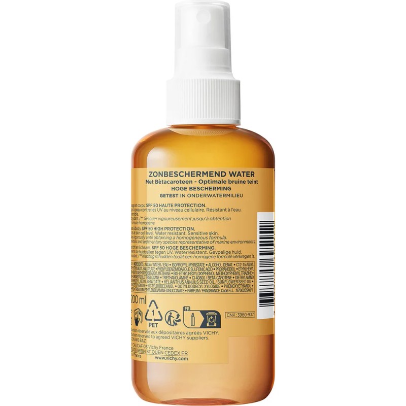 Vichy Capital Soleil Agua Solar Bronceadora FPS 50+ 200ml